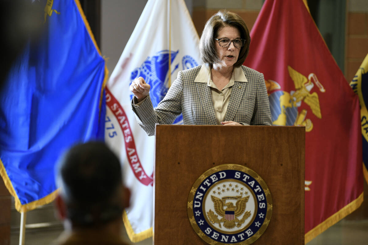 Senator Catherine Cortez-Masto speaks about the recently passed National Defense Authorization ...