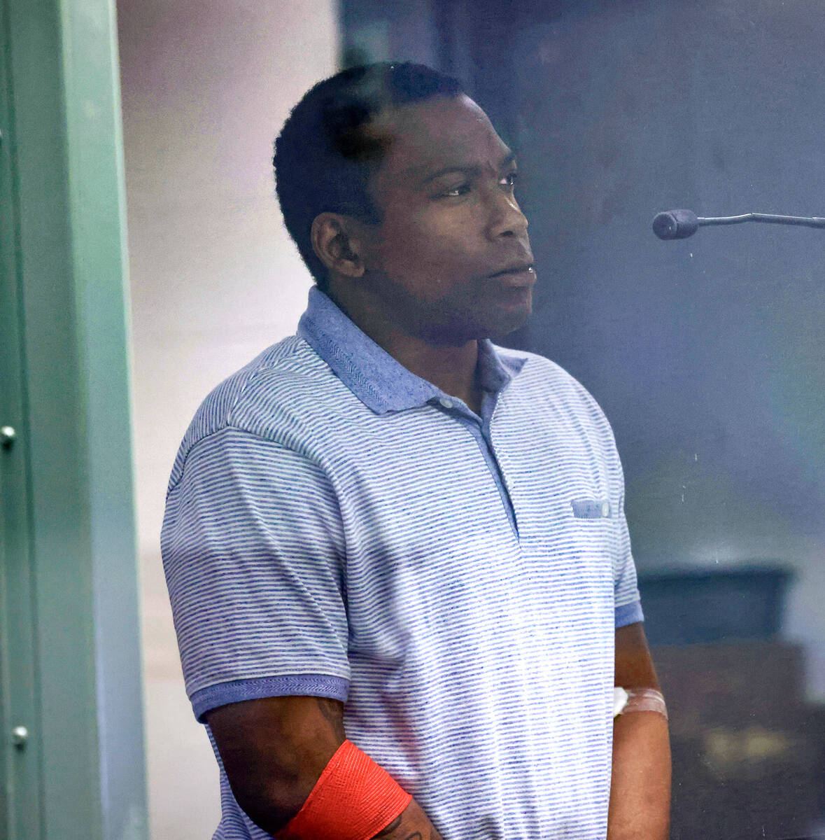 Jalen Allen Felton, 24, who is accused of stealing a Salvation Army bus and leading police on a ...