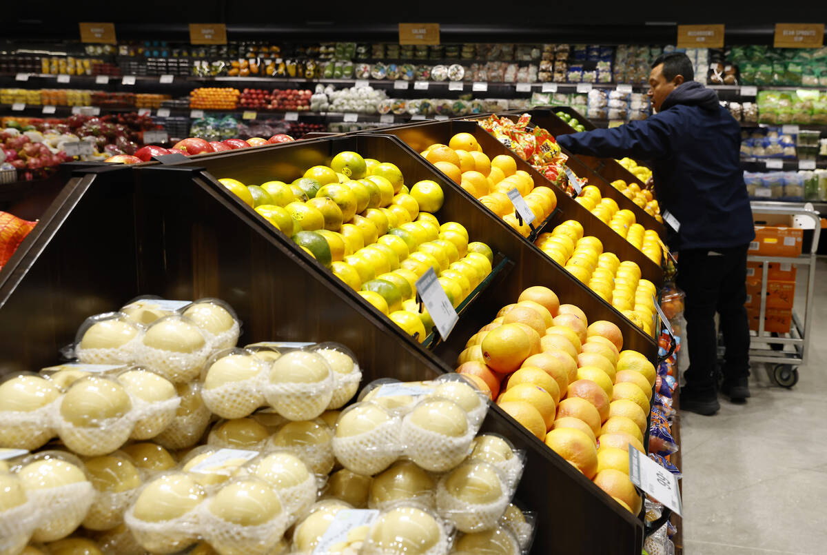 Fresh produce is displayed at 99 Ranch Market at Boca Park near Summerlin on Friday, Jan 23, 20 ...