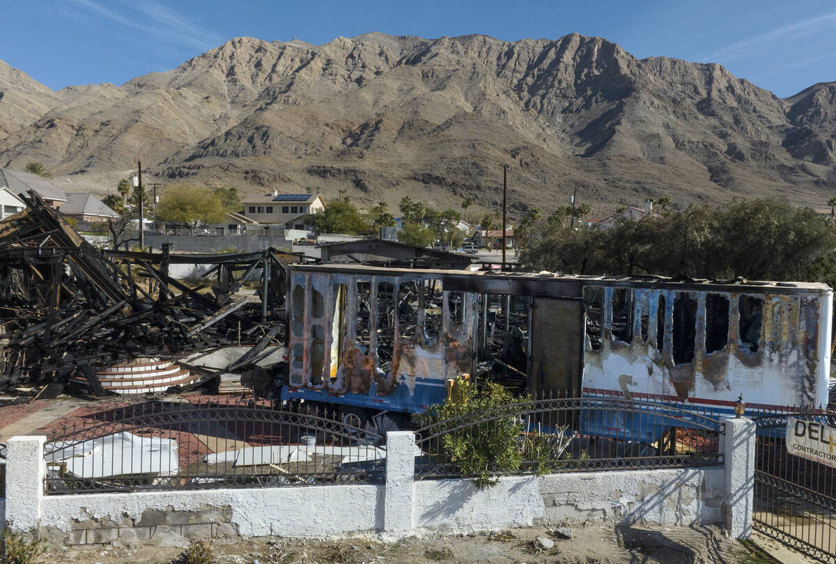 A two-story vacant home at 736 Radwick Drive was completely destroyed after catching fire on Mo ...