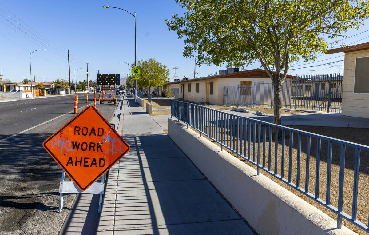Road work continues along some of the existing residences within the Marble Manor public housin ...