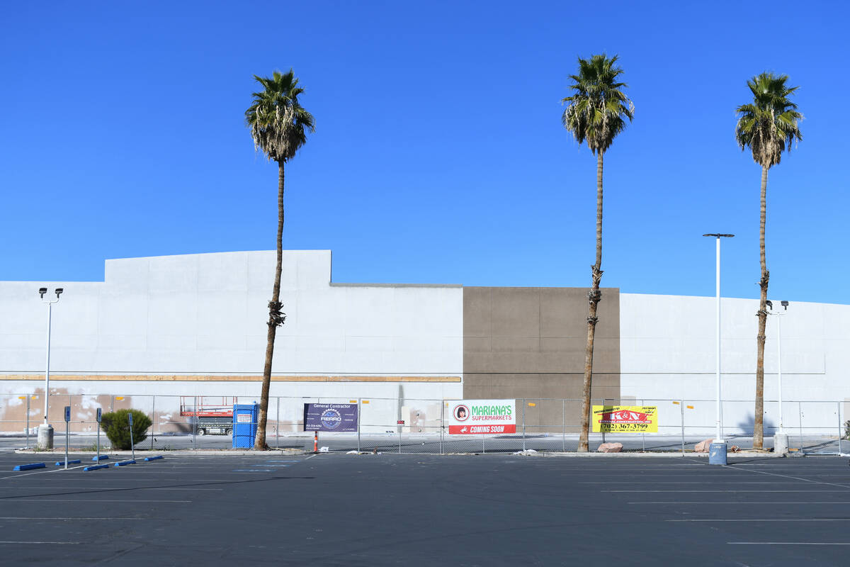 A vacant retail space at 3300 E. Flamingo Road which is slated to become a Mariana’s Supermar ...