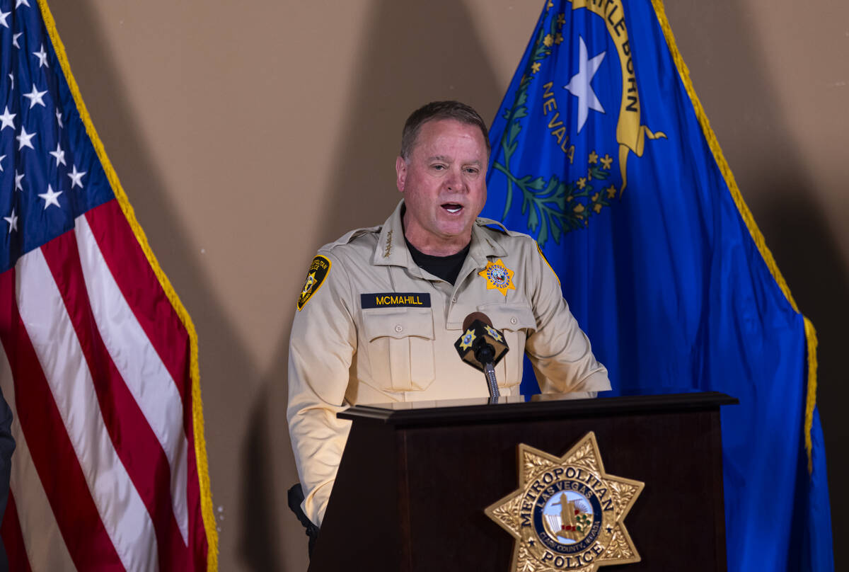 Sheriff Kevin McMahill gives an update on a joint investigation of a possible biological lab in ...
