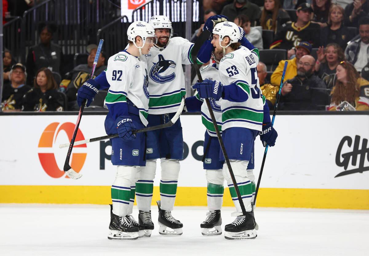 Vegas Golden Knights snap 5-game losing streak with win over Canucks ...