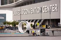 People come and go from the Boring Co.'s Vegas Loop station at the Las Vegas Convention Ce ...