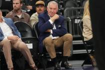 Jerry Colangelo sits courtside as the Grand Canyon Lopes play the Oklahoma State Cowboys at Mor ...