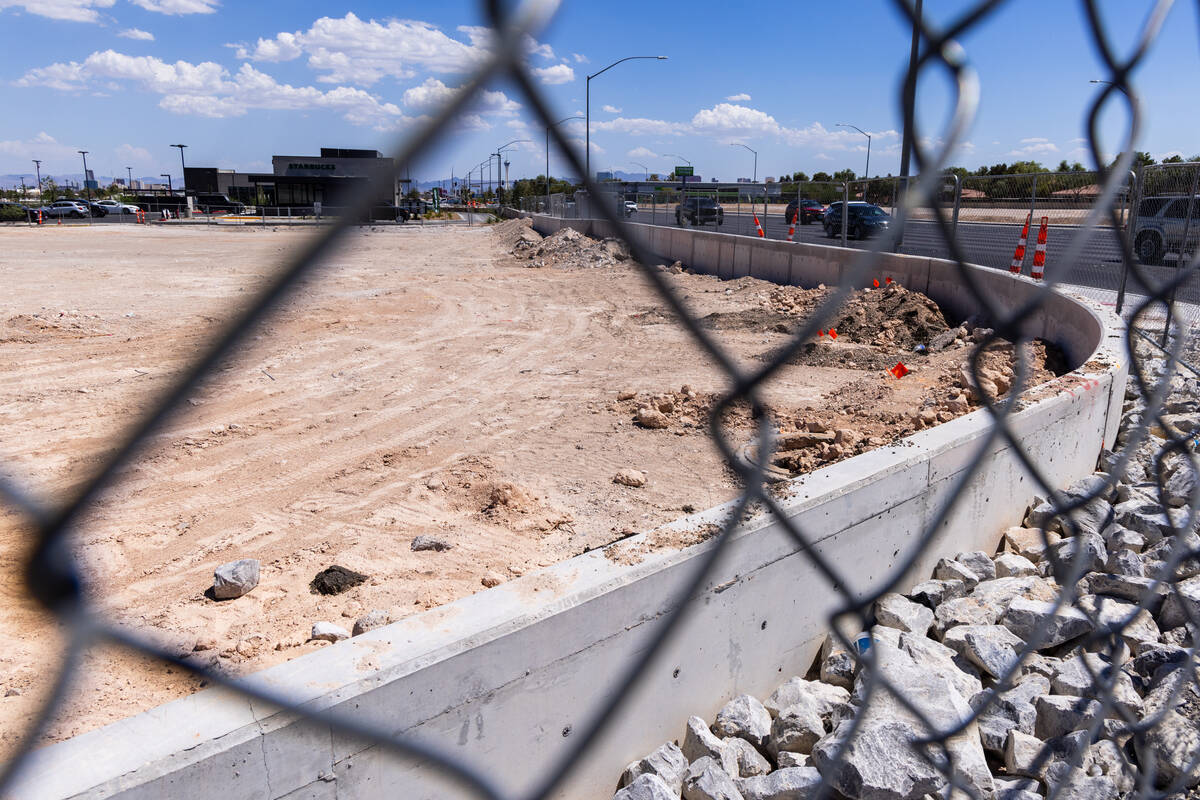 A lot recently purchased by In-N-Out Burgers is seen at the southeast corner of Rancho Drive an ...