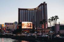 Treasure Island casino-hotel, seen on Friday, Feb. 16, 2024, in Las Vegas. (Madeline Carter/Las ...
