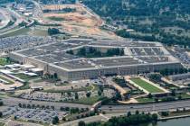 FILE - The Pentagon is seen from the air, July 15, 2026, in Washington. (AP Photo/Alex Brandon, ...