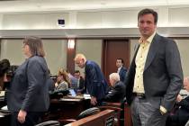 John Matze, co-founder of the social media app Parler, is pictured during a courtroom break Mon ...