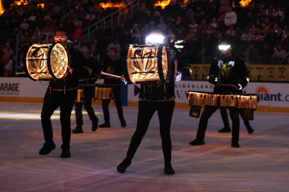 The Knight Line drums up   excitement astatine  T-Mobile Arena, sometimes adjacent    flying supra  the crystal  connected  w ...