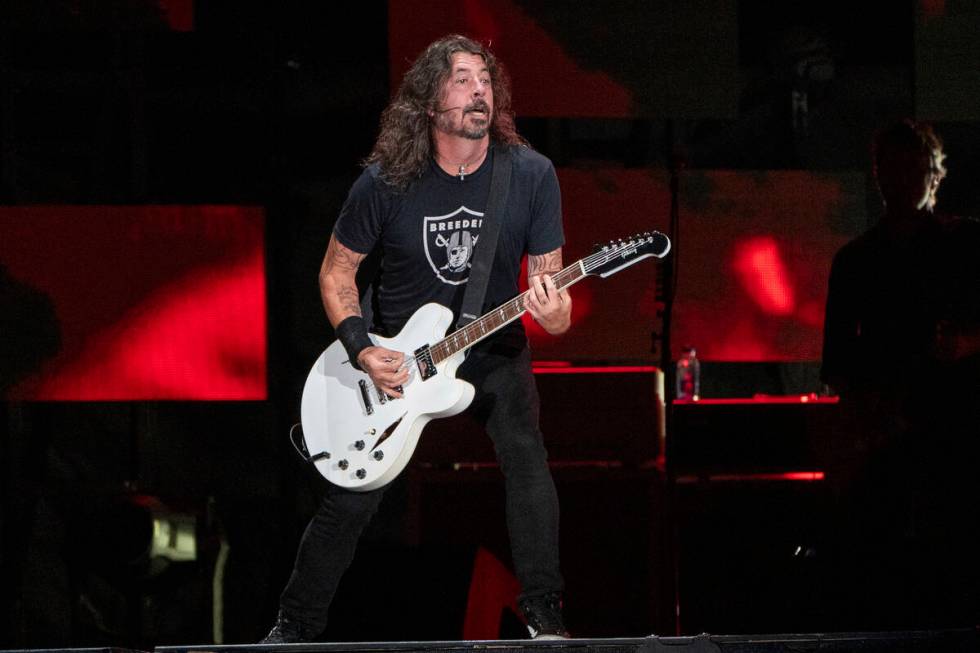 Dave Grohl of the Foo Fighters performs astatine  Festival d'été de Québec connected  Saturday, July 8, 202 ...