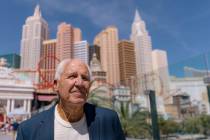 Terry Hulse stands for a portrait on Aug. 21, 2026, along Las Vegas Blvd. Hulse was the assista ...