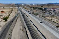Interstate 15 and the Sloan interchange pictured on Friday, Sept 4, 2026, in Sloan. NDOT is con ...