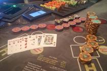A pai gow poker player won $527,151 after drawing a straight flush Wednesday, Sept. 2, 2026, at ...