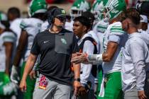 North Texas head coach Neal Brown during the second half of an NCAA college football game again ...