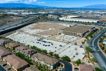 An aerial as the City of Henderson announces multi-use plans for the former Fiesta Henderson ho ...