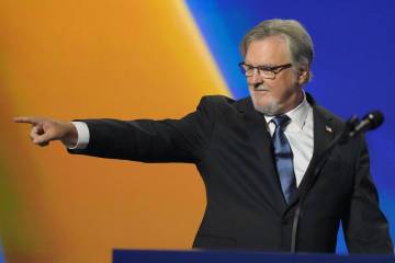 Marty O'Donnell, candidate for the U.S. House in Nevada, speaks at the Republican conventi ...