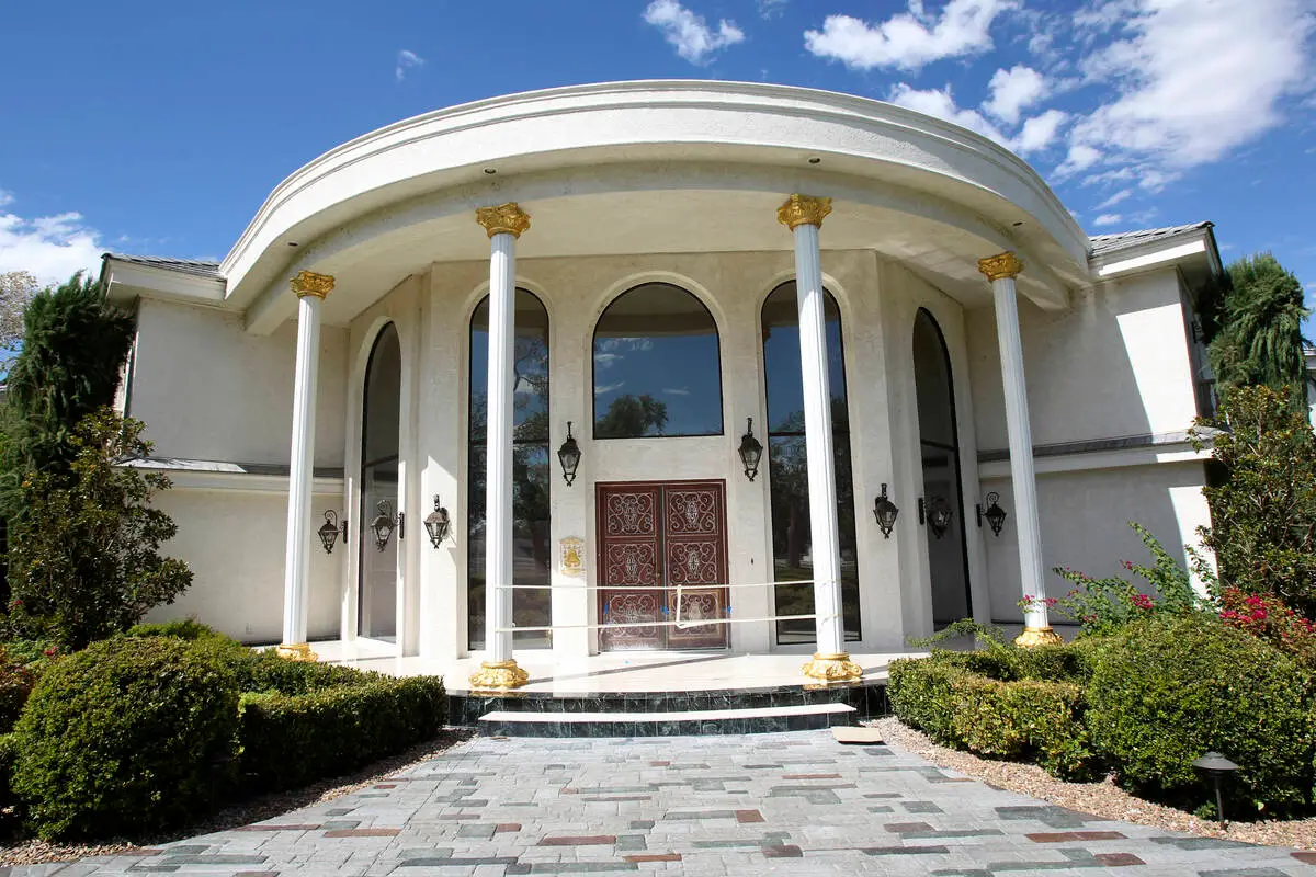 Wayne Newton's former residence at the corner of Sunset and Pecos roads in Las Vegas, the estate once known as Casa de Shenandoah