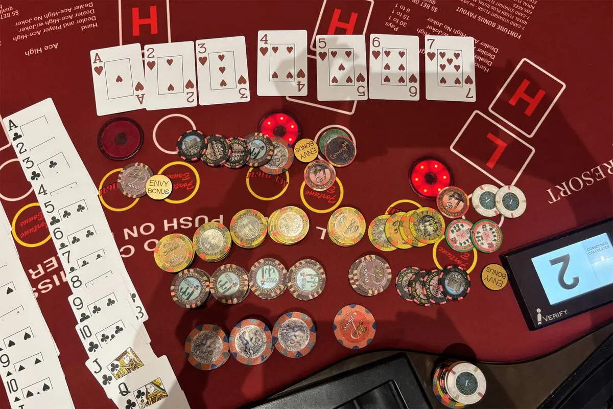 $630K table game jackpot hits at Las Vegas Strip casino