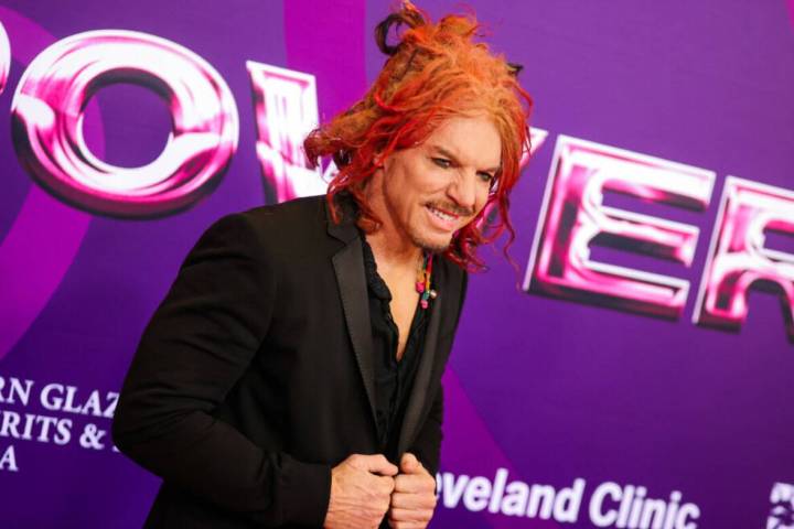 Carrot Top walks the red carpet at the Power of Love gala at the MGM Grand Garden Arena on Feb. ...